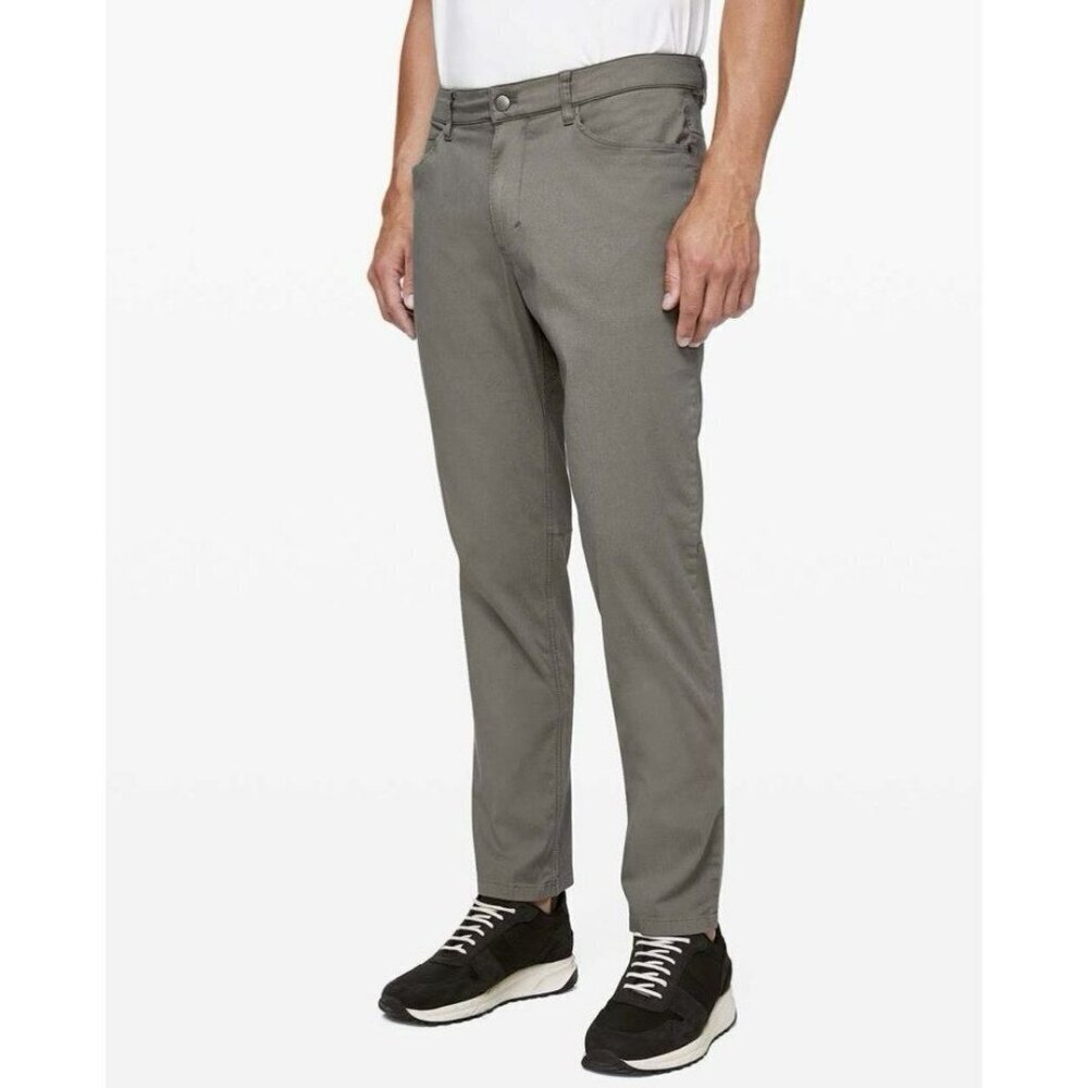 Lululemon ABC Pant Classic Dye Washed Grey Sage Size 38x33 EUC